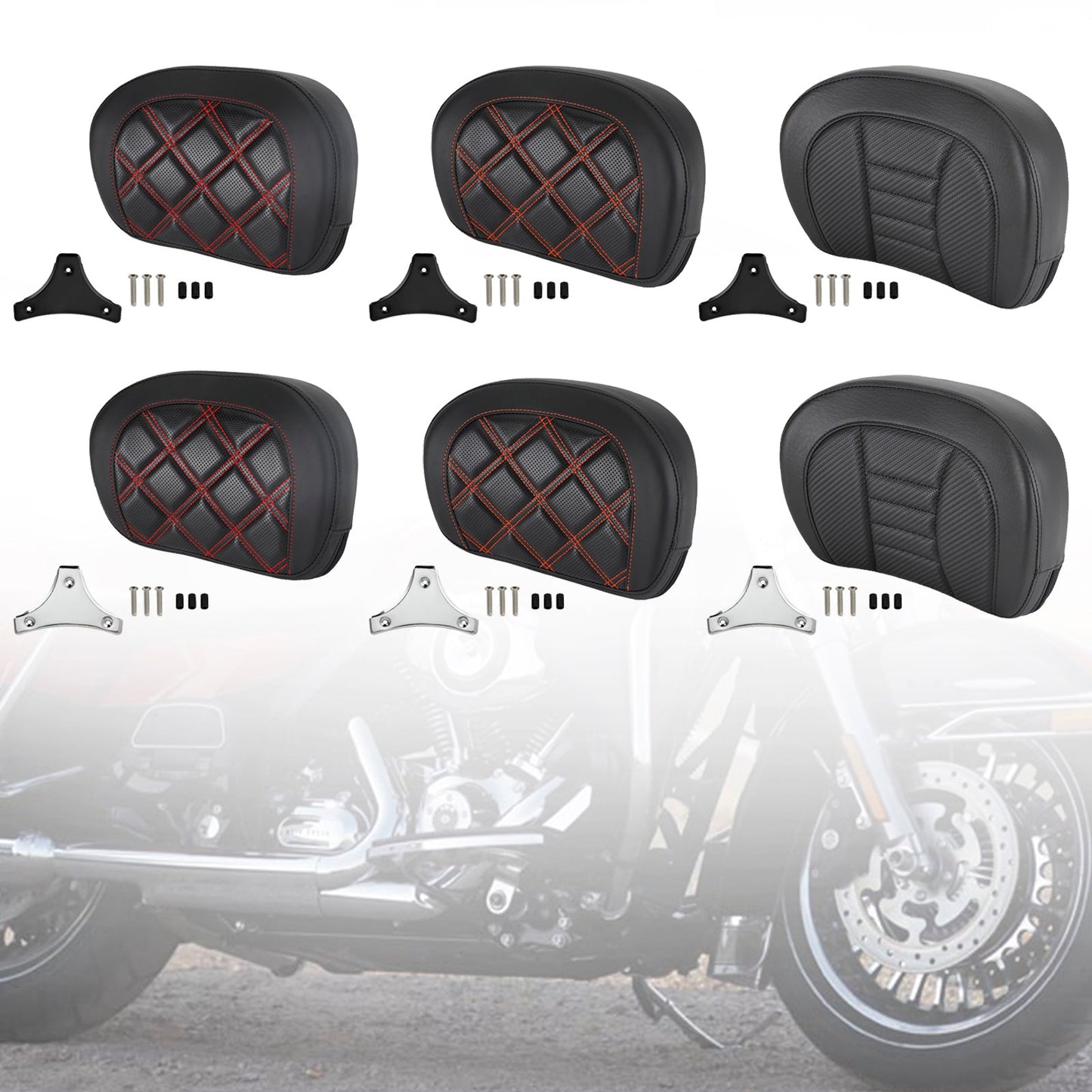CVO Street Glide FLHXSE 2015-2021 Driver Rider Sissy Bar Sedile Schienale Pad