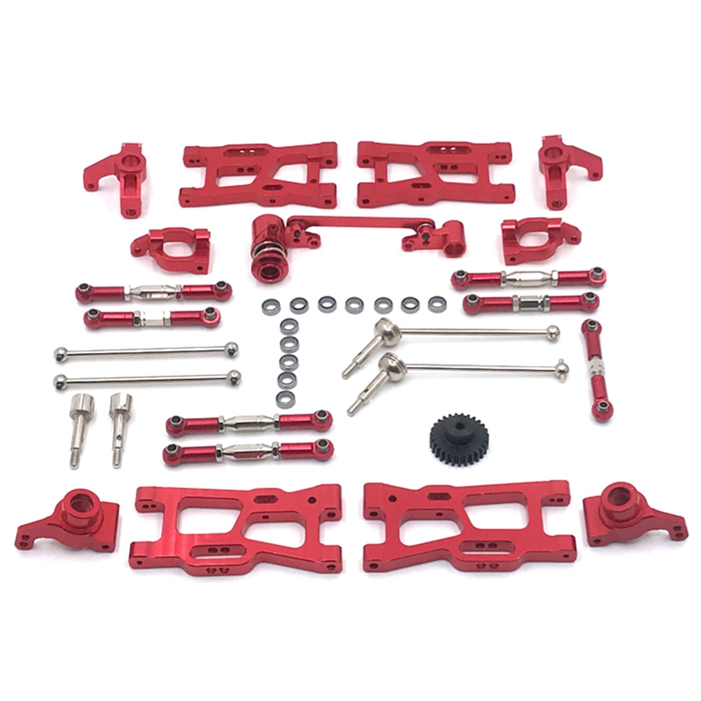 12Pcs Aggiornamenti RC Parti Kit Per Wltoys 144001 144002 124016 124017 124018 124019