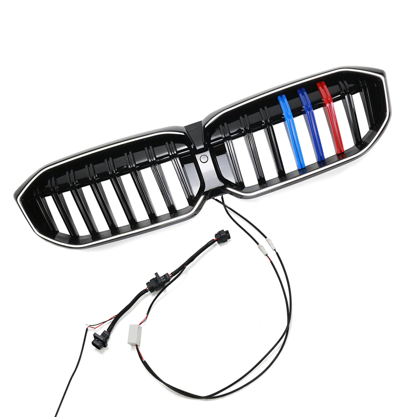BMW Serie 3 G20 G28 2023-2024 M Maglia della griglia del rene anteriore nero lucido