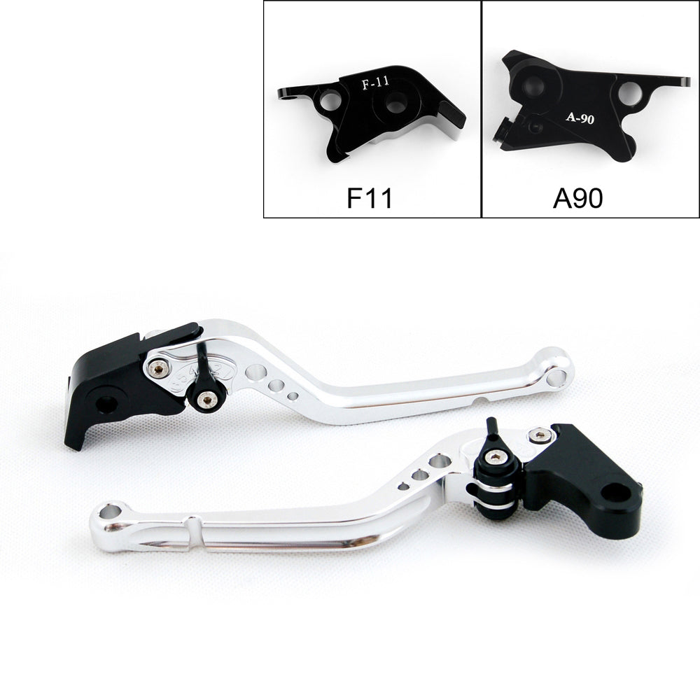 Leve freno frizione lunghe per KTM 690 Duke R 2014-2016 (F11/A90) nere generiche