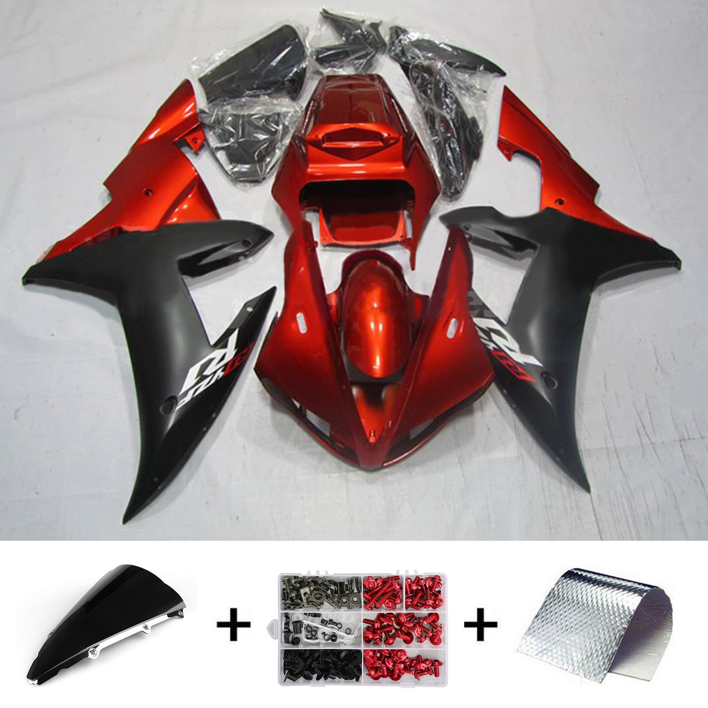 Amotopart Yamaha YZF-R1 2002-2003 Kit Carena Carrozzeria Plastica ABS