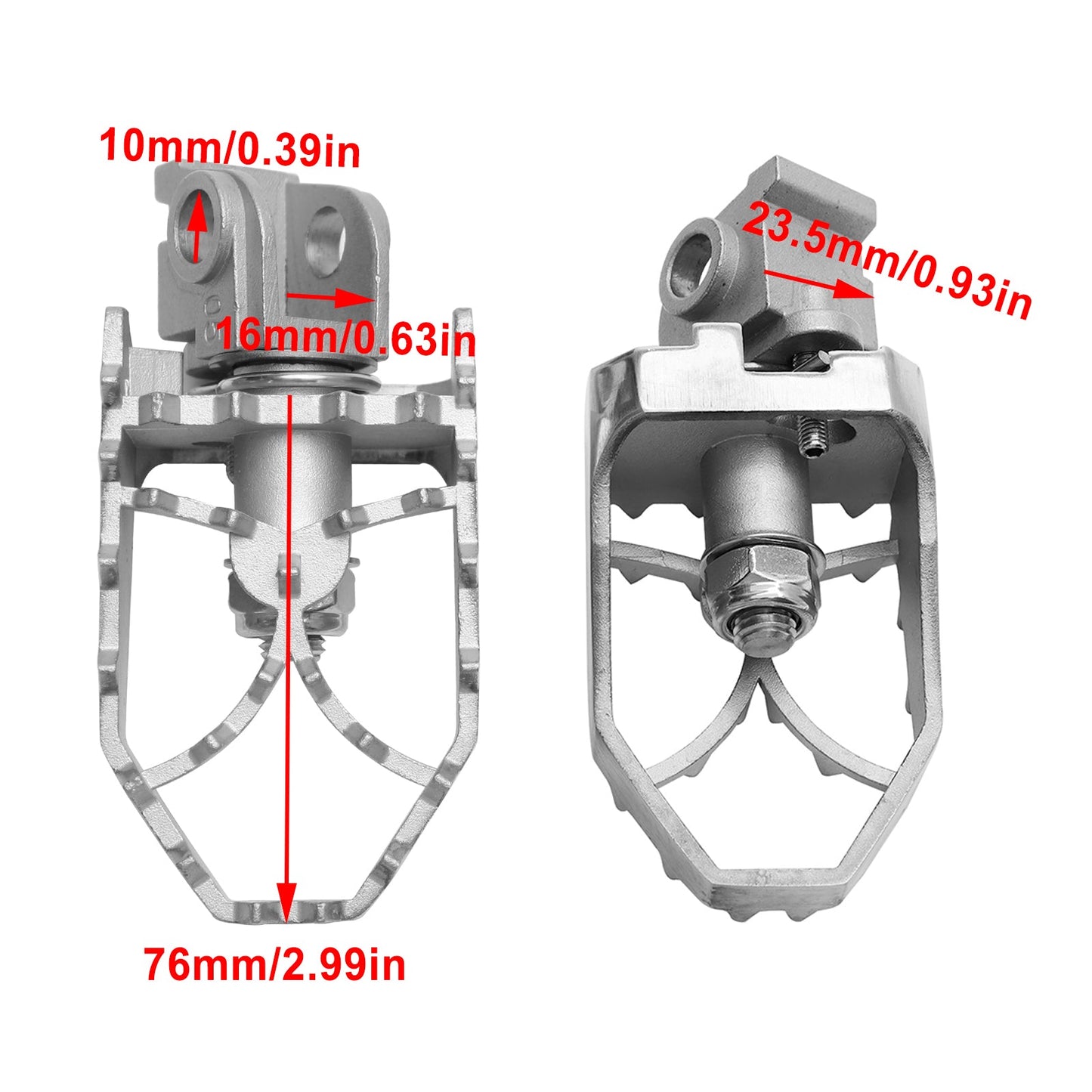 Pedane anteriori Pedane adatte per Husqvarna 701 Enduro 16-23 norden 901 22-23