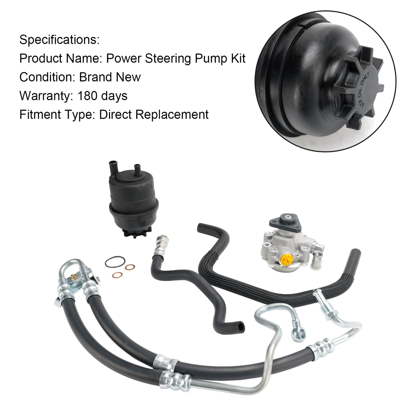 BMW E46 320i 323i 325i 328Ci 328i 330i 2001-2005 Kit pompa servosterzo