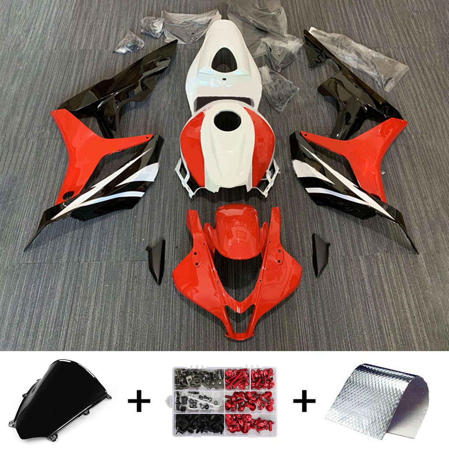 Amotopart Honda CBR600RR 2007-2008 F5 Kit carena Carrozzeria Plastica ABS