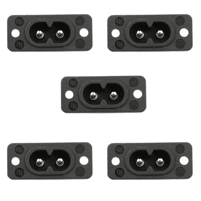 5PCS IEC320 C7 2 pin femmina presa di corrente con interruttore 2.5A 250V per barca AC-20A