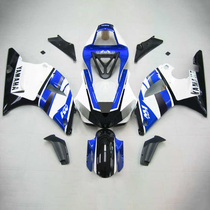 Amotopart Yamaha 2000-2001 YZF 1000 R1 Kit di spostamento bianco blu