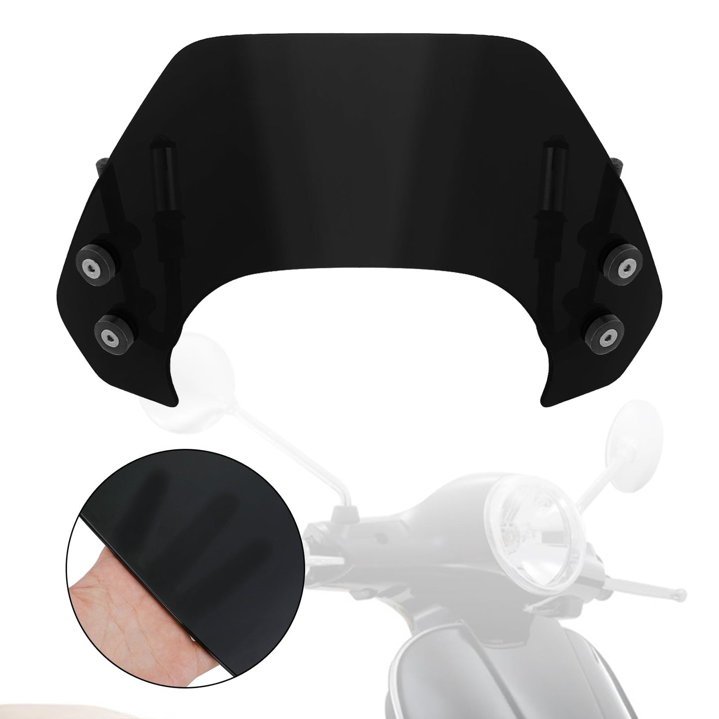 Parabrezza Moto Corto Vespa Sprint 150 2016-2021 Cupolino Parabrezza