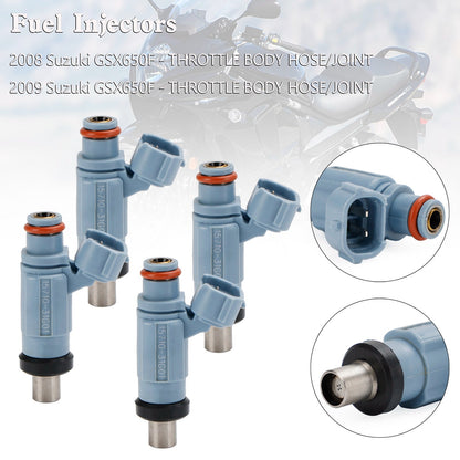 4PCS Iniettore di carburante 4 Fori 15710-17H00 Per Suzuki GSX650F KATANA 2008-2009