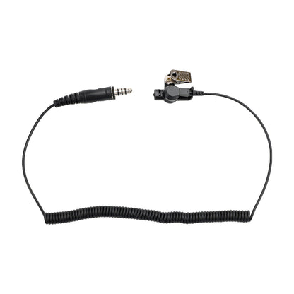 7.1-A3 Auricolare con tubo dell"aria trasparente ad ascolto singolo Cuffia intraauricolare da 7,1 mm