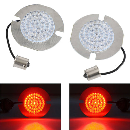 1156 lampadine a LED per indicatori di direzione stile piatto adatte per Touring Road King Softail generico