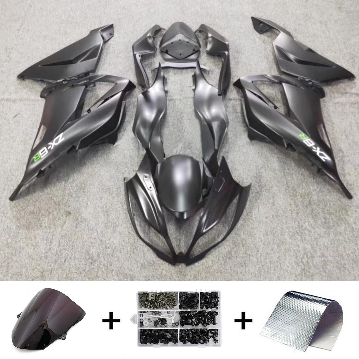 Amotopart Kit Carena Kawasaki ZX6R 636 2013-2018 Carrozzeria Plastica ABS