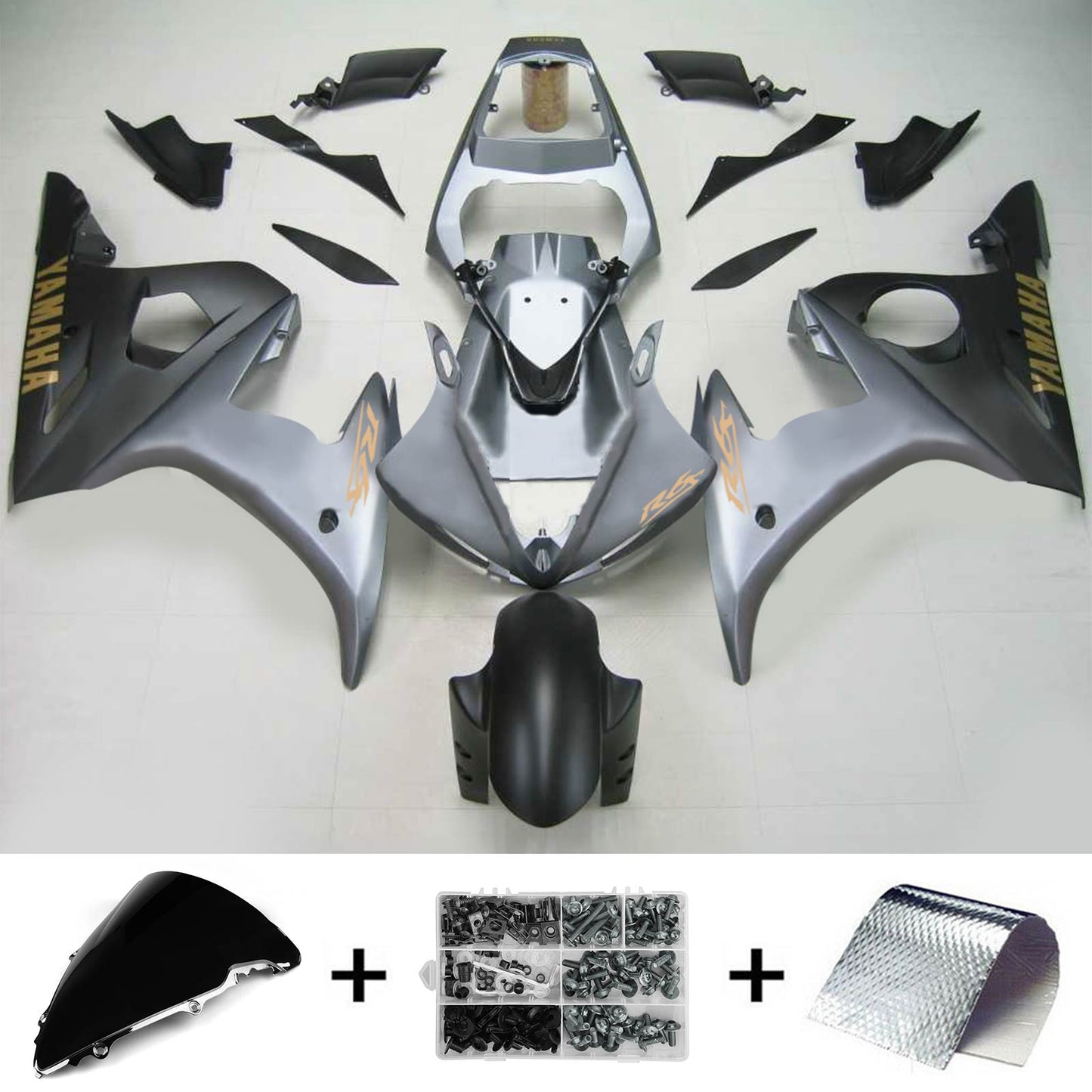 Kit di vendita iniezione Body Plastic Abs Fit per Yamaha 2003-2004 YZF 600 R6 e 2006-2009 YZF R6S #142