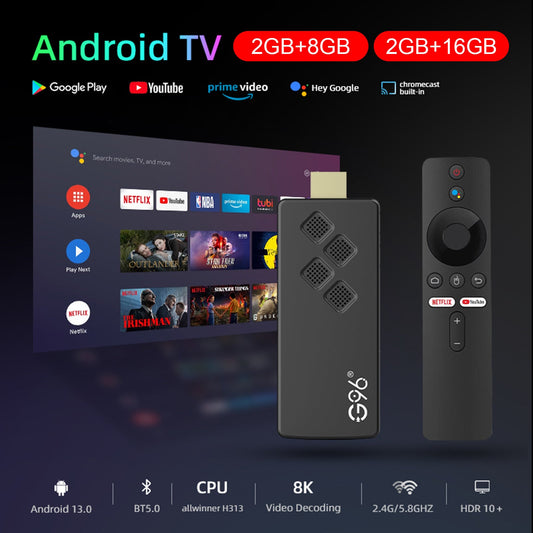 G96tv stick Android13.0 RAM 2GB ROM 8GB Dopon-Band Dongle Set-Top Box 4K Player Bluetooth TV Bluetooth TV Box