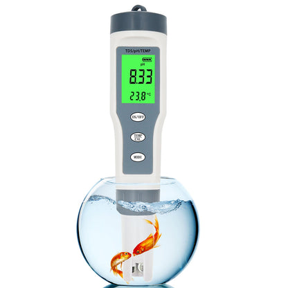 3 in 1 Digital PH TDS TEMP Strumento per tester per tester per misuratore di qualità dell&#39;acqua impermeabile