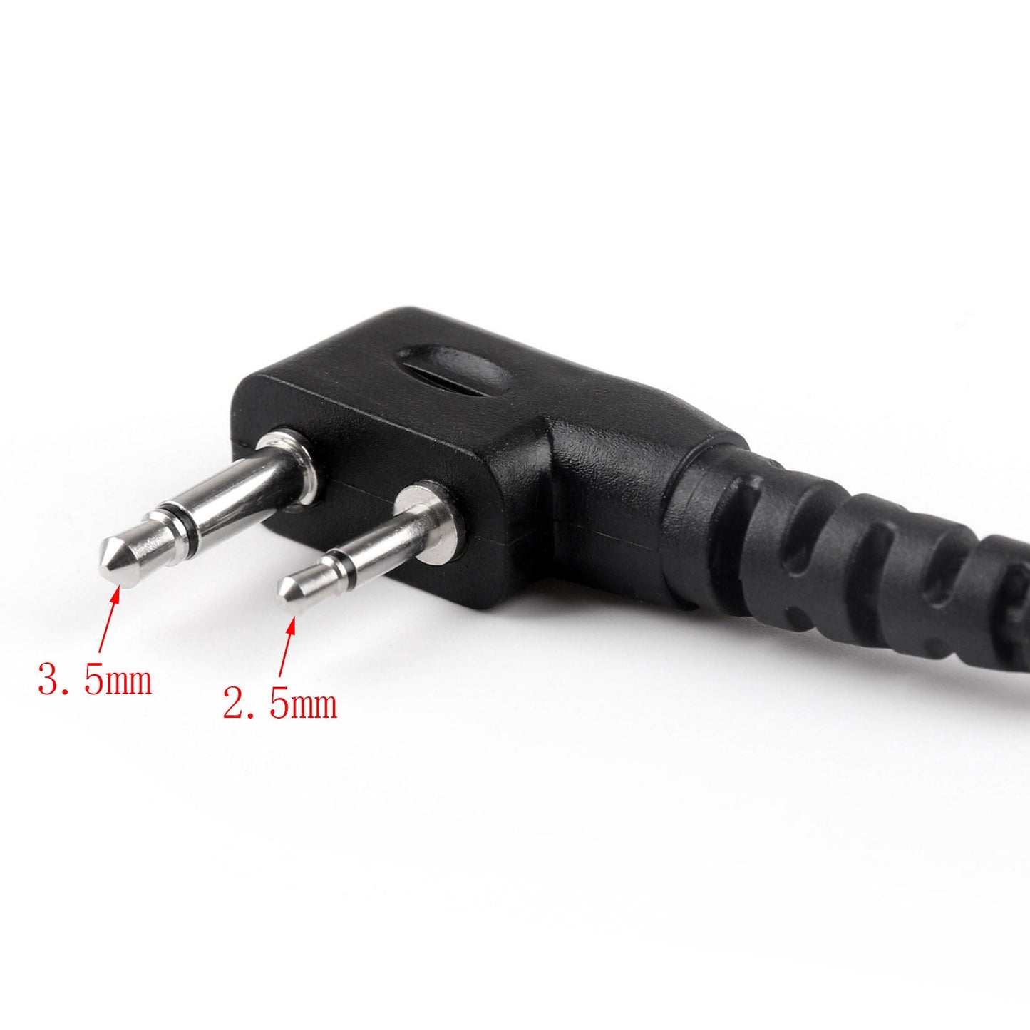 5xEar-Hook Auricolare Auricolare PTT Per Icom IC-F3 IC-F4 IC-U12 V8 V82 F21 F26 Radio