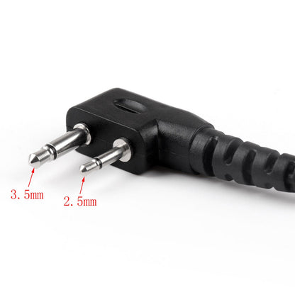 5xEar-Hook Auricolare Auricolare PTT Per Icom IC-F3 IC-F4 IC-U12 V8 V82 F21 F26 Radio