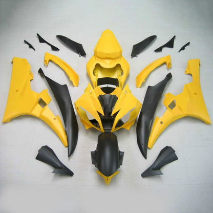 Amotopart Yamaha 2006-2007 YZF 600 R6 Kit di rivestimento giallo nero