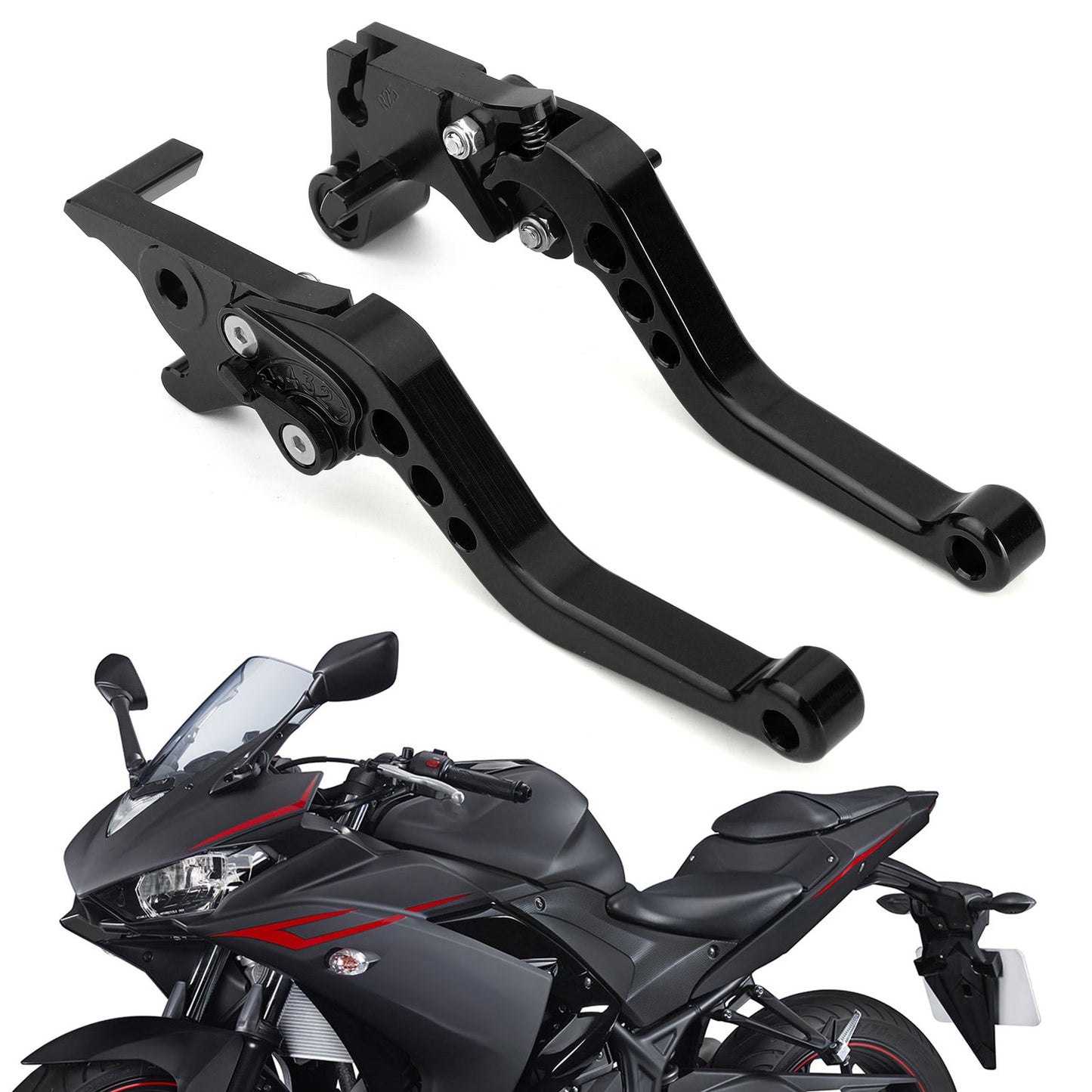 Freno Leve Frizione Per YAMAHA YZF R3 R25 MT 25 2015-2017 Argento Generico