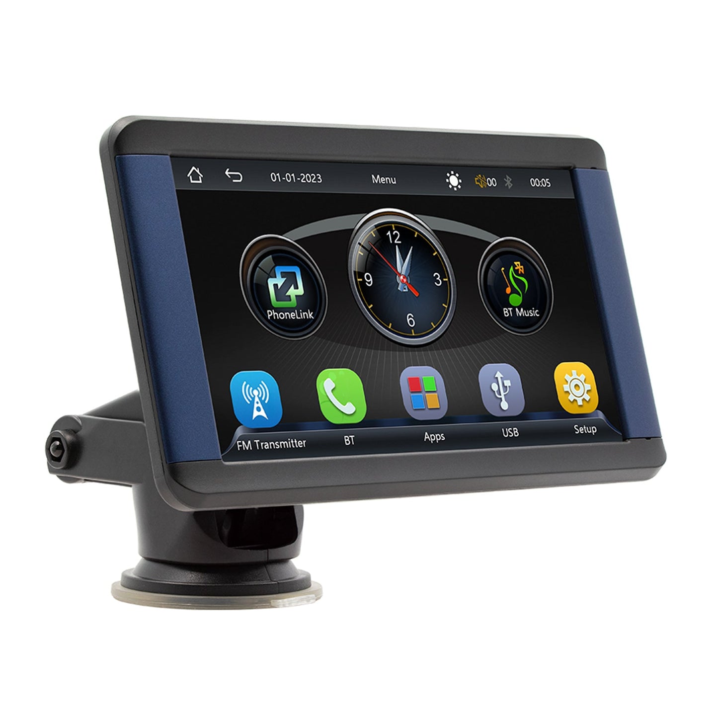 Lettore MP5 per auto portatile da 7" Monitor Bluetooth Carplay wireless + fotocamera a 4 LED