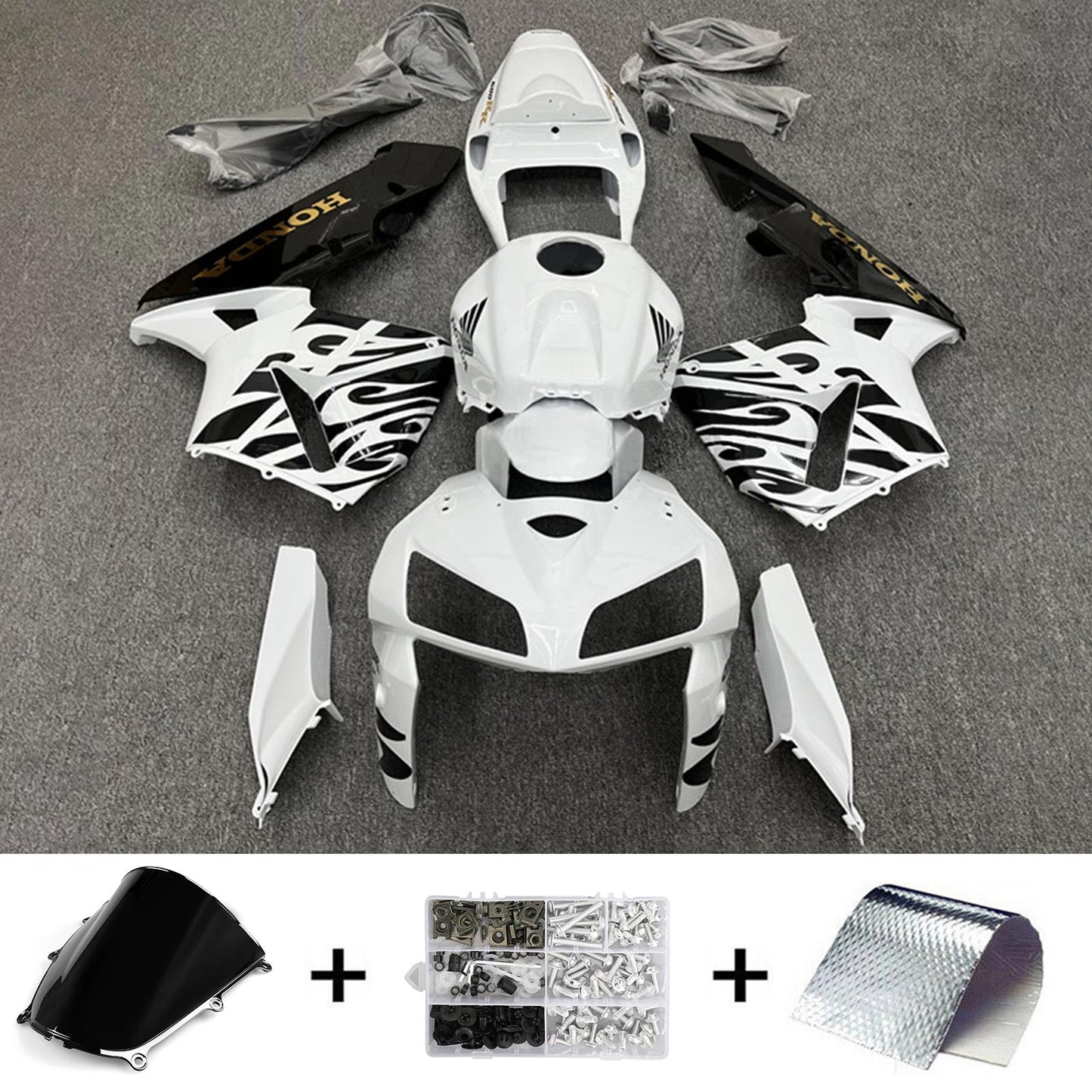 Amotopart Honda CBR600RR 2005-2006 F5 Kit carena Carrozzeria Plastica ABS