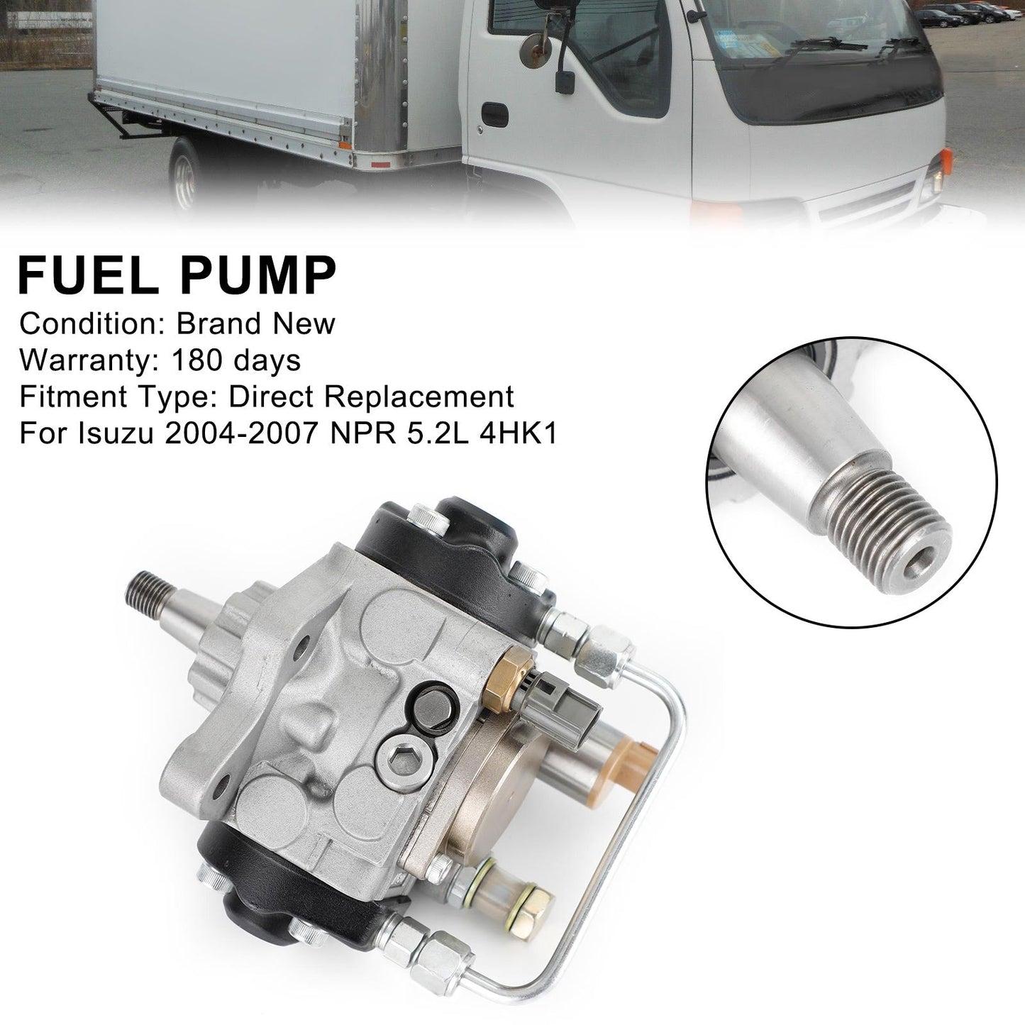 2004-2007 Isuzu 5.2L NPR 4HK1 Diesel 2940000267 Pompa carburante 294000-0266 Fedex Express