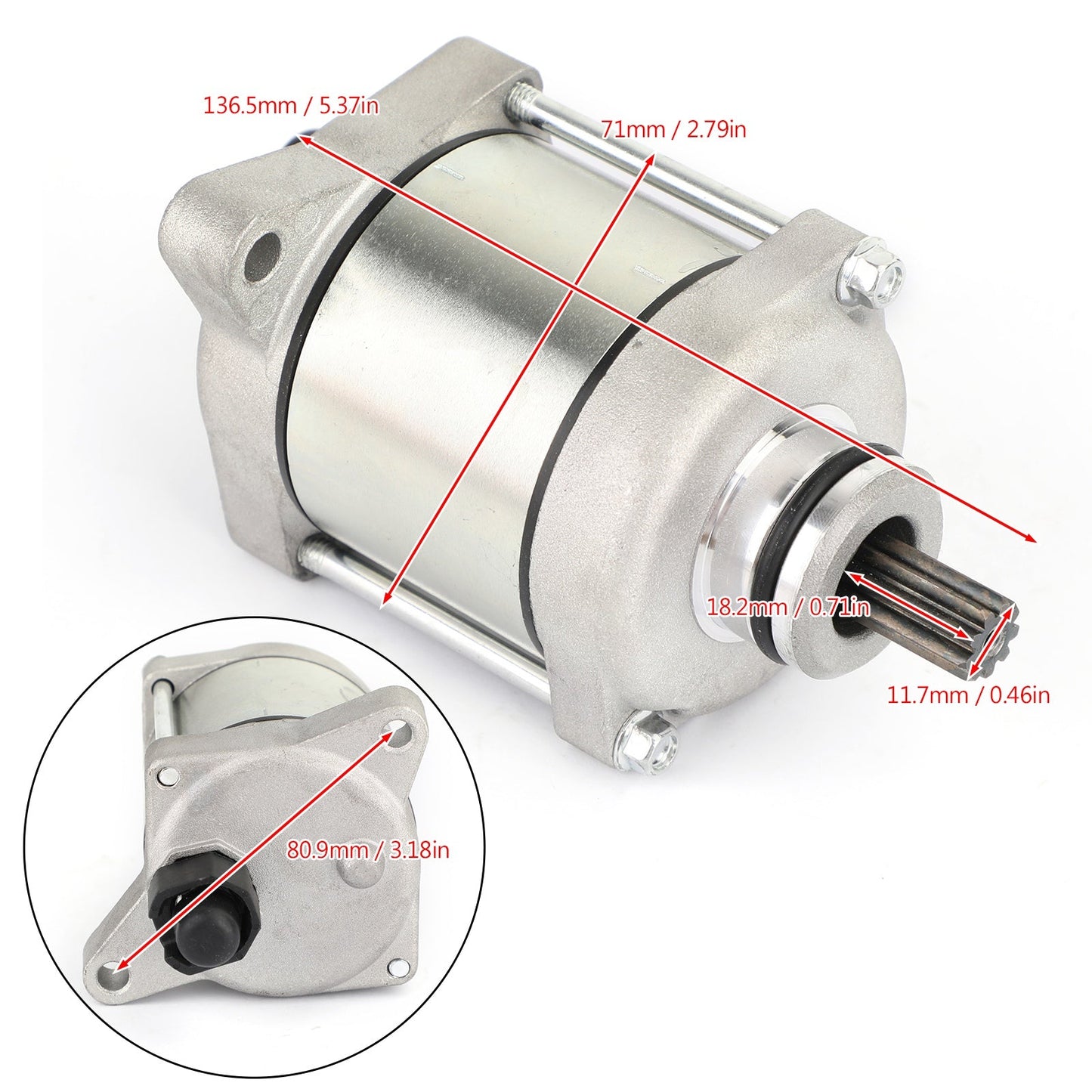 Motorino di avviamento adatto per 250 300 XC XC-W EXC TPI Six Days 2017-2020 55440001000 Generico