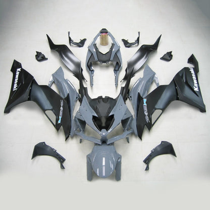 Amotopart Kawasaki ZX6R 2019-2020 Kit di rivestimento nero grigio