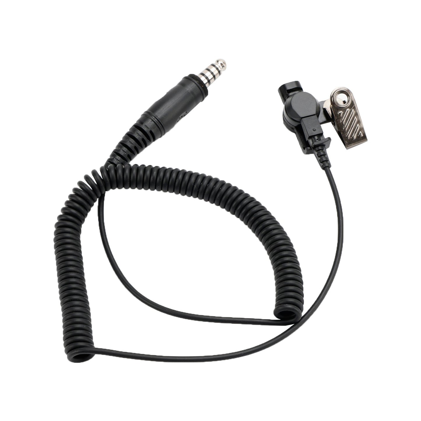 Per Hytera PD415 PD500 PD565 6Pin U94 PTT 7.1-A3 Cuffia a tubo singolo trasparente