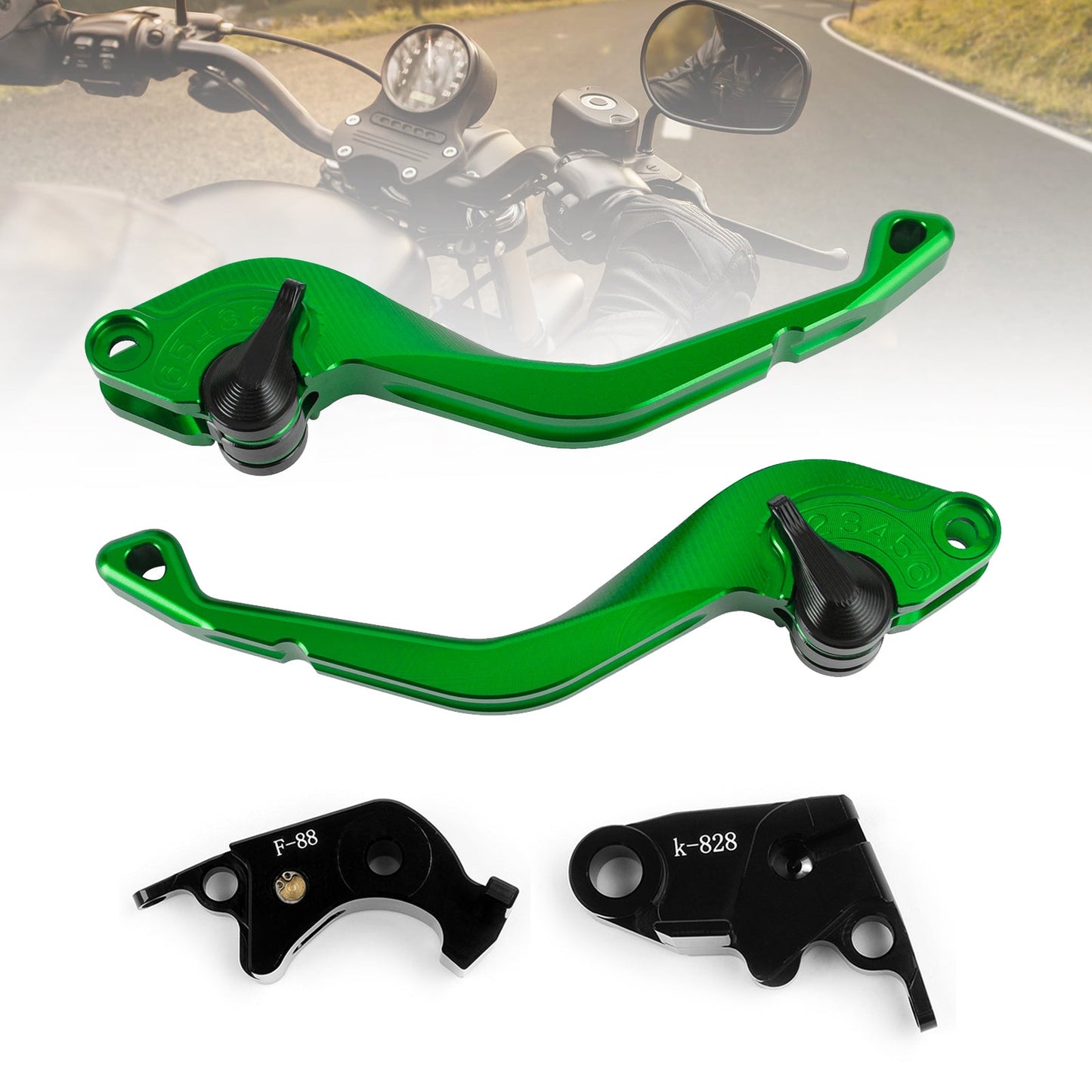 Kawasaki Z750R Z1000 ZX10R ZX6R/636 CNC Leva Freno Frizione Corta