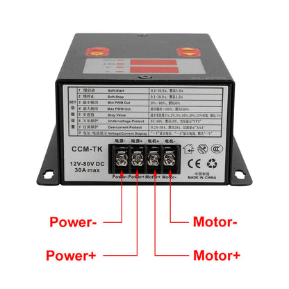 Le migliori offerte per DC 12-80V 30A PWM Motor Speed Controller Soft-Start/Stop Voltage Ampere Meter sono su ✓ Confronta prezzi e caratteristiche di prodotti nuovi e usati ✓ Molti articoli con consegna gratis!