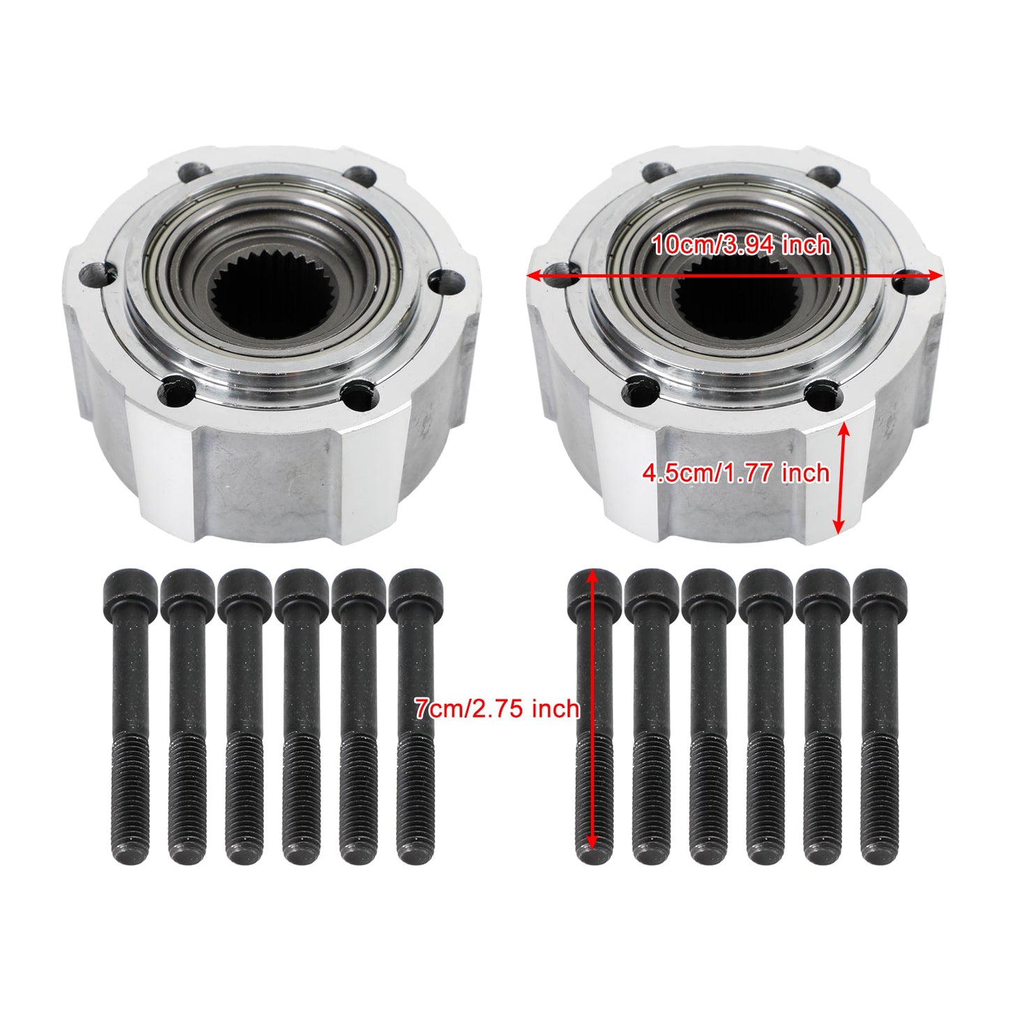 2 pezzi 1990-1994 Nissan D21 SE pickup cabina estesa 2 porte 3.0L mozzi con bloccaggio manuale 28 scanalature 40250-2S610