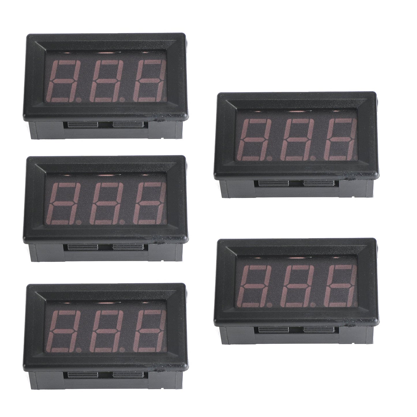 5Pcs Dc5-120V 0.56" 2 fili Led pannello display digitale voltmetro volt tester