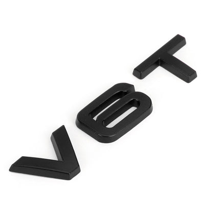 Distintivo dell'emblema V6T adatto per AUDI A1 A3 A4 A5 A6 A7 Q3 Q5 Q7 S6 S7 S8 S4 SQ5 nero generico