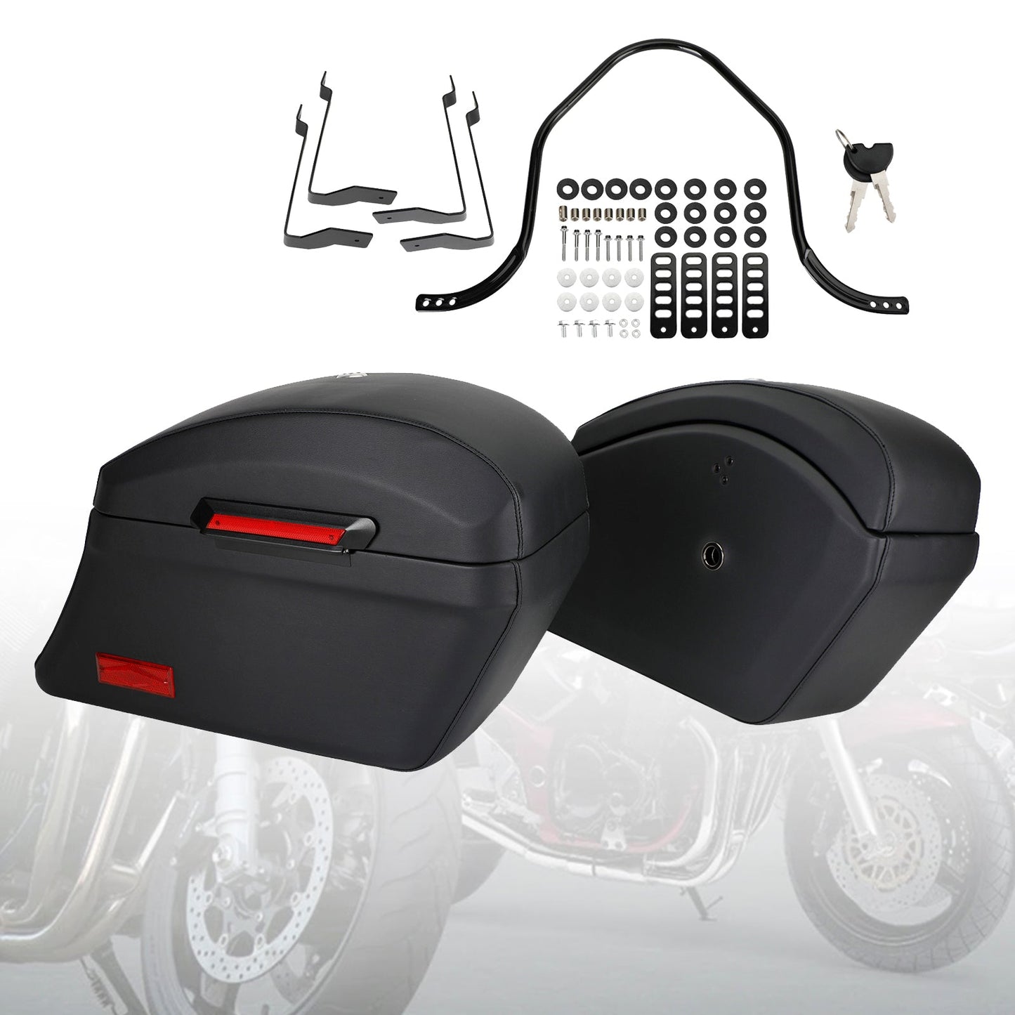Kit di montaggio resistente e borse rigide Borse laterali per Fat Boy Softai Road King