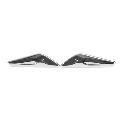 Coppia finiture cromate per parafanghi anteriori 51117338569/570 per BMW F25 F26 X3 generico