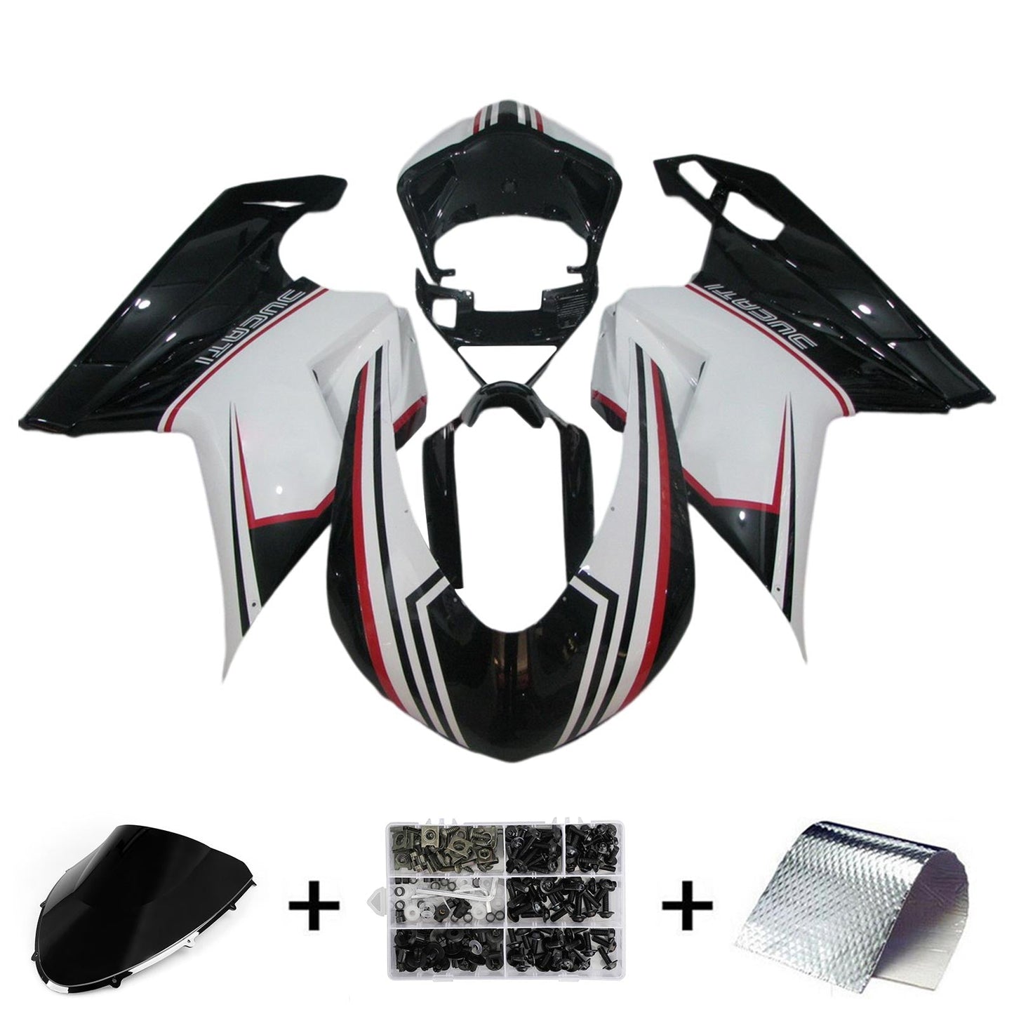 Ducati 1098 1198 848 2007-2011 Kit carena Carrozzeria ABS