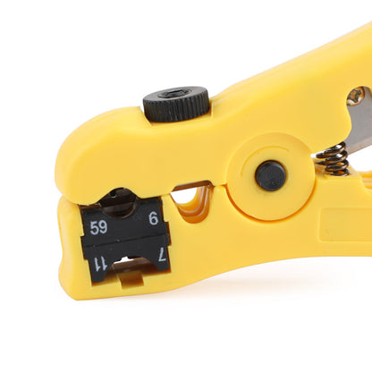 Strumento di compressione coassiale tipo F Kit di piegatura cavi coassiali regolabile RG6 RG59 RG11