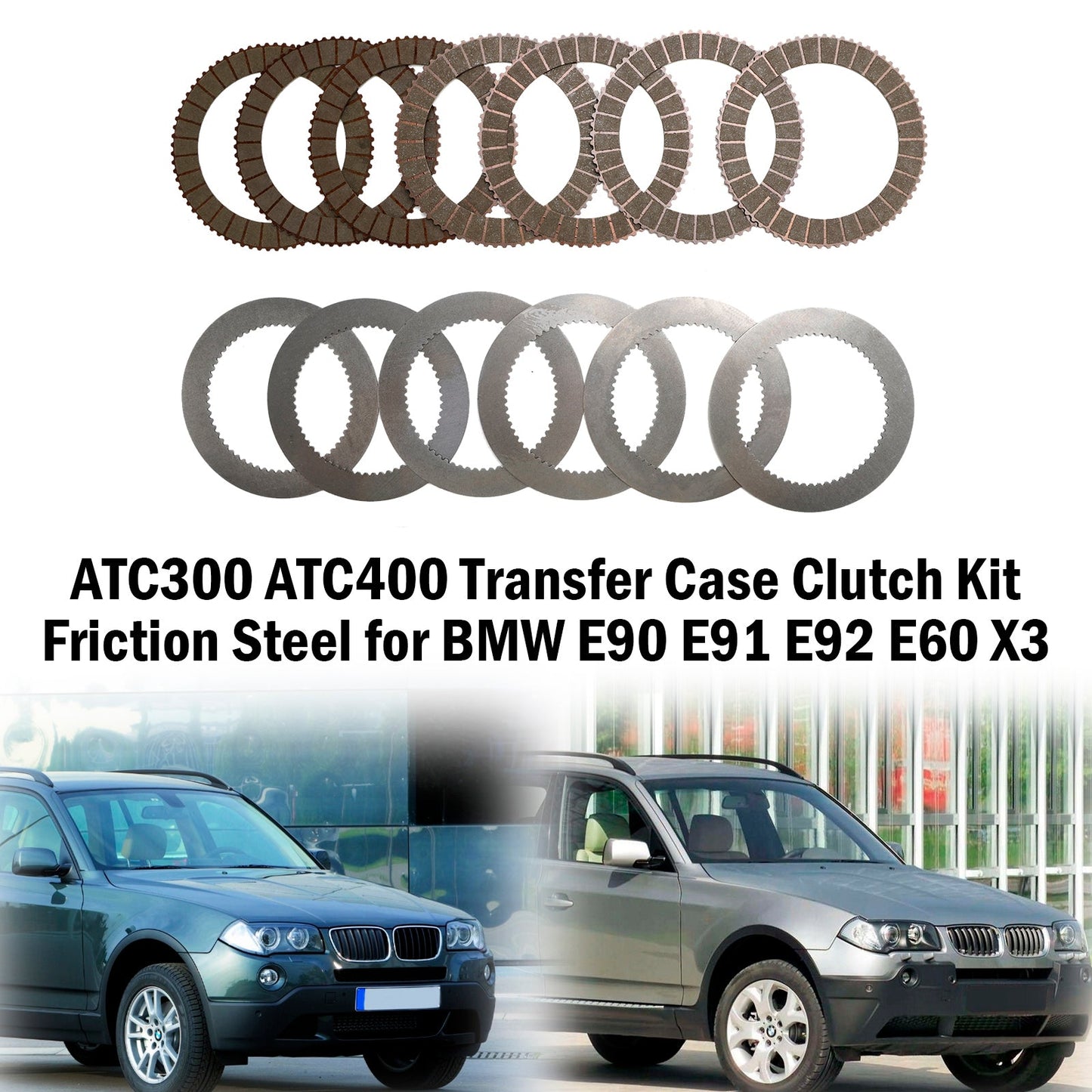 ATC300 ATC400 Riduttore Frizione Kit Frizione Acciaio per BMW E90 E91 E92 E60 X3
