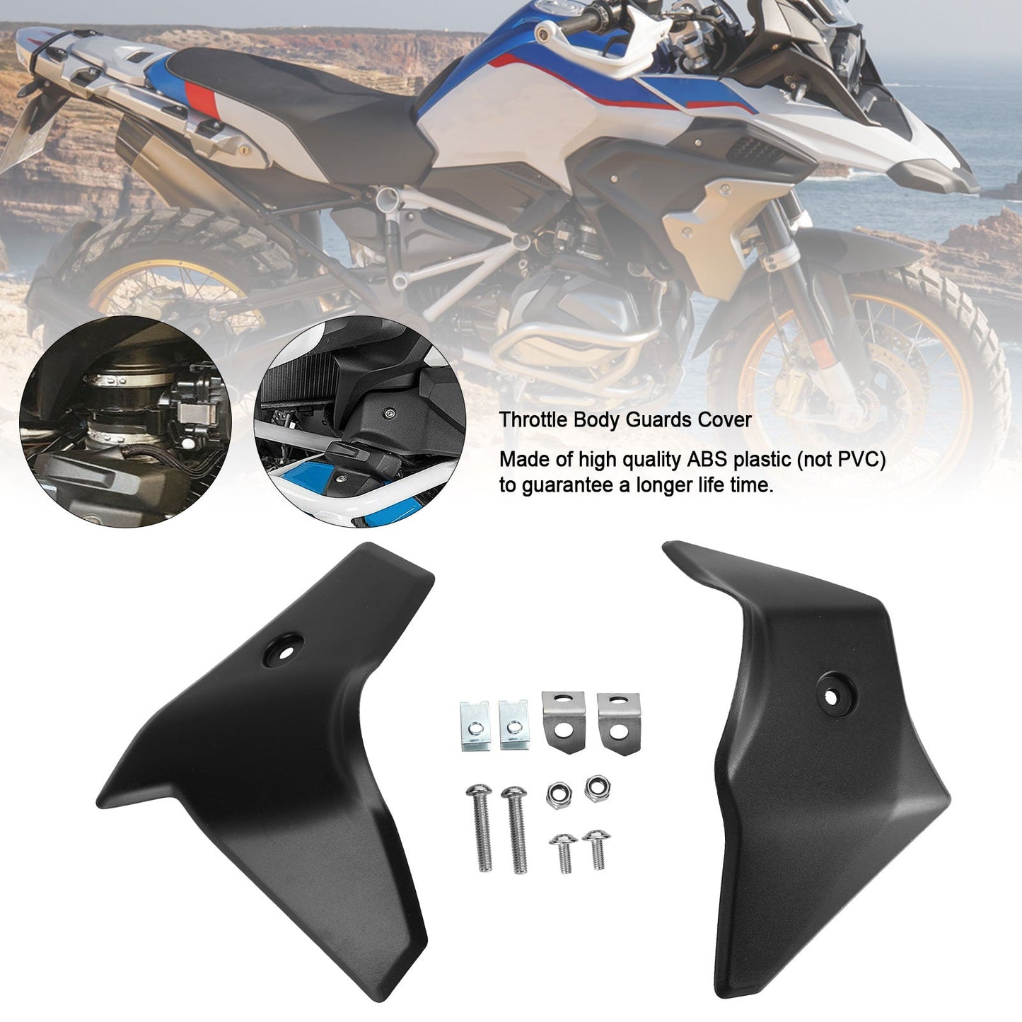 Protezioni Corpo Farfallato Cover Protector per BMW R1250GS R1200GS 2017-2021 Nero Generico