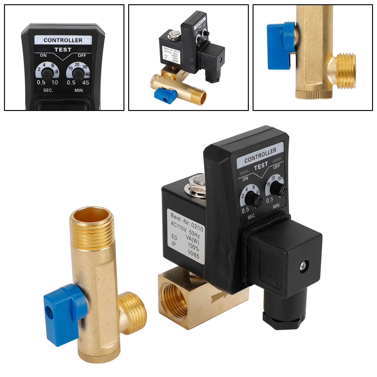 Scarico Automatico Per Vasca Da Bagno, Con Cavo, Volano E Valvola In - Foto 5