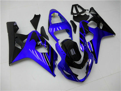 Amotopart Scaining Suzuki GSXR600 750 2004-2005 Kit di rivestimento nero blu nero