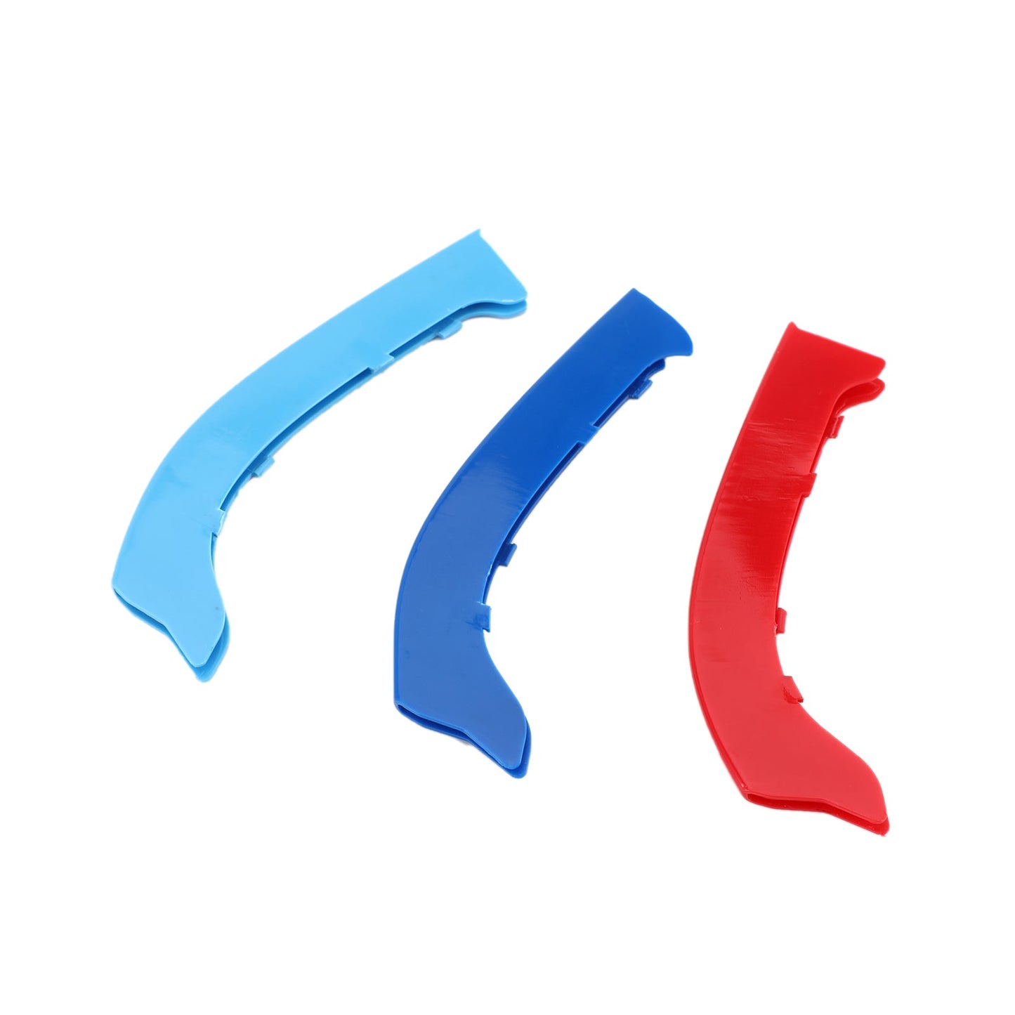 BMW Serie 3 2009-2012 Tricolore Griglia anteriore Griglia di copertura Strisce Clip Trim