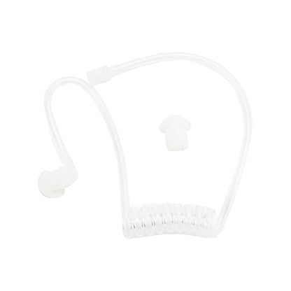 Per Hytera PD415 PD500 PD565 6Pin U94 PTT 7.1-A3 Cuffia a tubo singolo trasparente