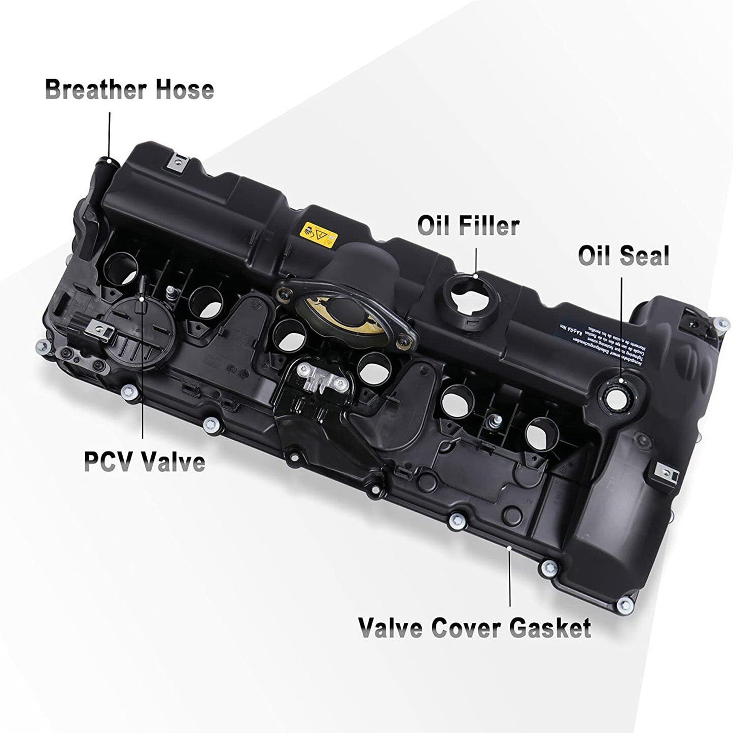 Coperchio valvola BMW X3 2009-2012 L6 3.0L con bulloni guarnizione 11127552281