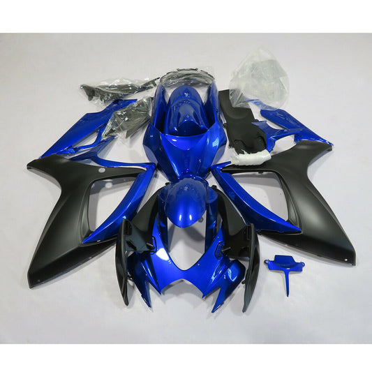 Amotopart Faingen Suzuki GSXR600 750 2006-2007 Kit di rivestimento nero blu nero