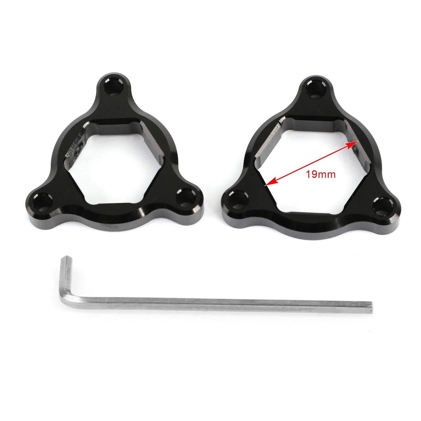 PRE REGOLATORI FORCELLA NERI 19MM Fit per Suzuki GSXR600 GSXR750 2006-2010 K6-L0 Generico