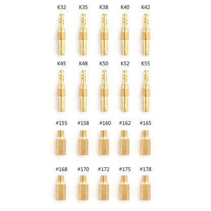 20Pcs Set Carburetor Main Jet kit & Slow Pilot Jet Tool 20Pcs Set