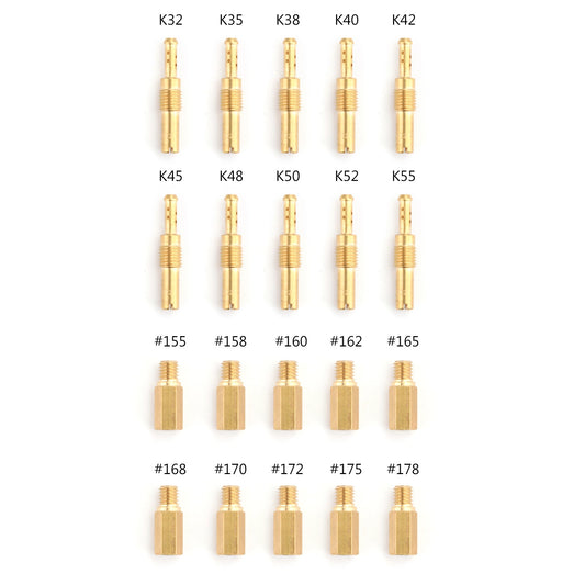 20Pcs Set Carburetor Main Jet kit & Slow Pilot Jet Tool 20Pcs Set