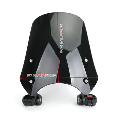 Parabrezza per parabrezza moto in plastica ABS per modelli Harley Dyna Softail Generico