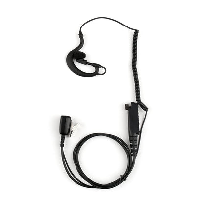 1x G-Shape Ear-Hook Auricolare Auricolare Microfono PTT Per Sepura STP8000 Walkie Talkie